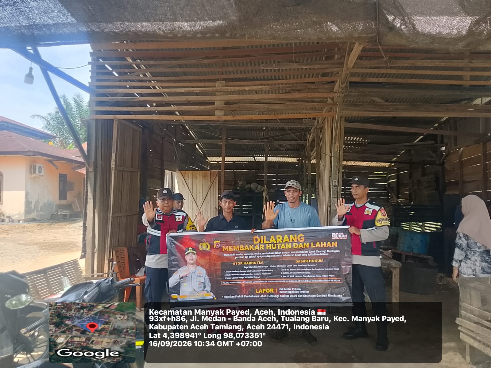 Polsek Manyak Payed Gencarkan Patroli Karhutla, Cegah Kebakaran Hutan Dan Lahan