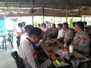 Kapolsek Langsa Barat Perkuat Sinergi Bersama Camat Dan Keuchik Langsa Baro