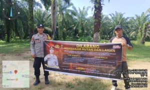 Polsek Langsa Timur Perkuat Patroli Karhutla, Cegah Kebakaran Sejak Dini