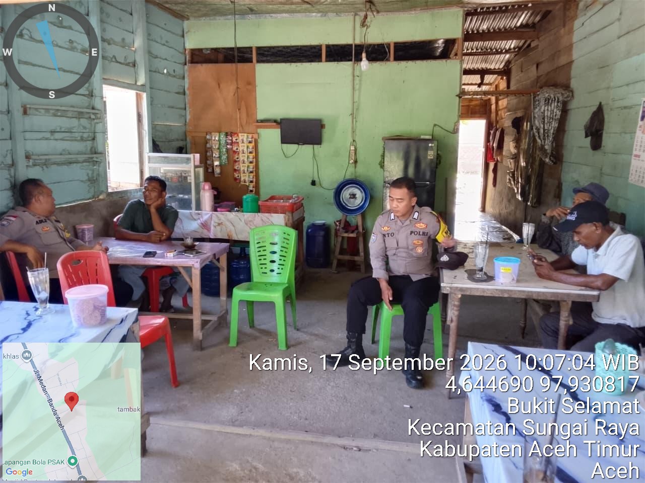 Polsek Sungai Raya Tingkatkan Patroli Harkamtibmas, Pantau Aktivitas Masyarakat