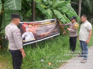Polsek Rantau Selamat Perkuat Patroli Karhutla, Pantau Potensi Kebakaran Di Wilayah Gampong