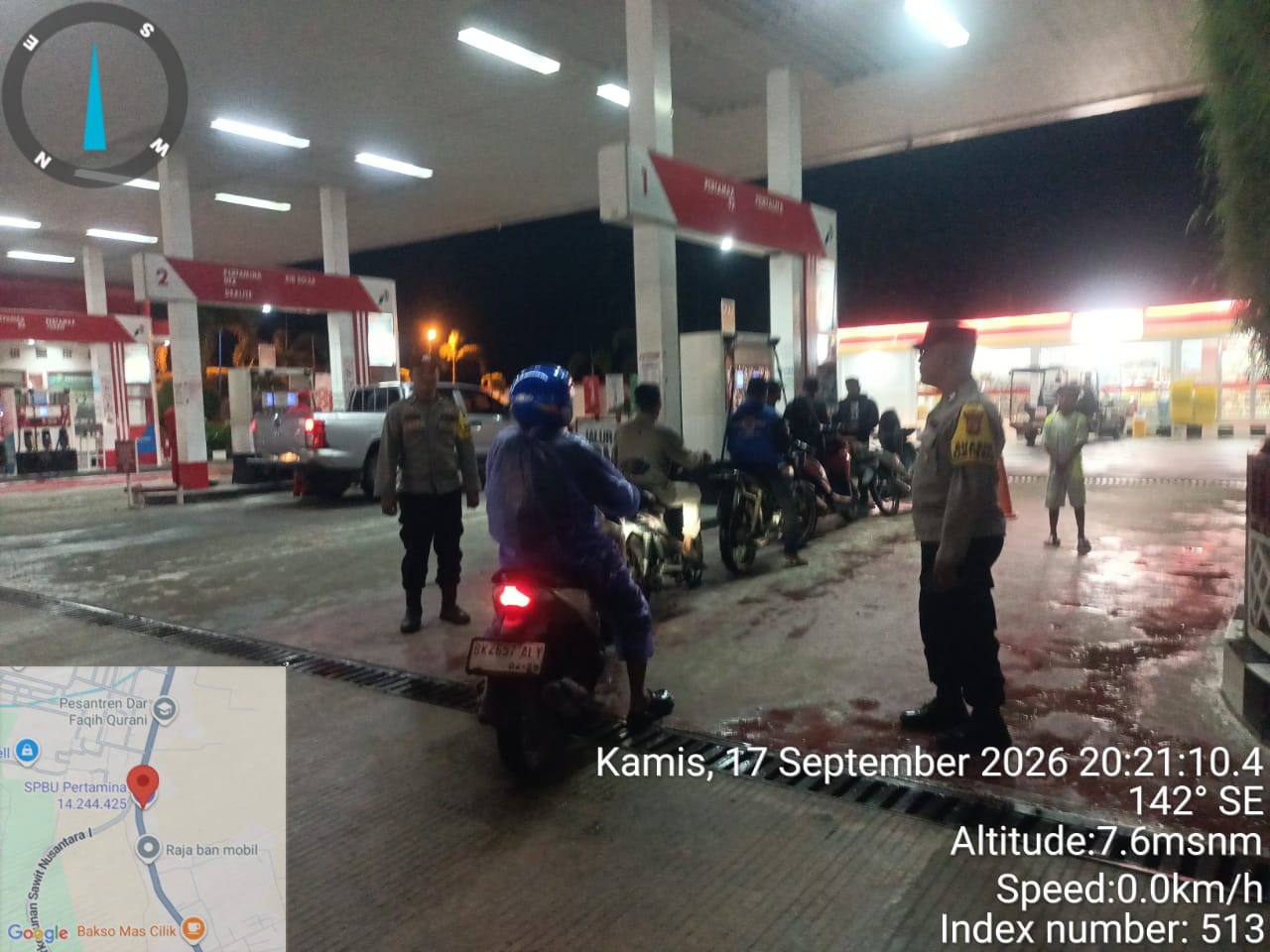 Polsek Langsa Barat Tingkatkan Patroli Malam, Pantau Aktivitas Warga Dan Cegah Guantibmas