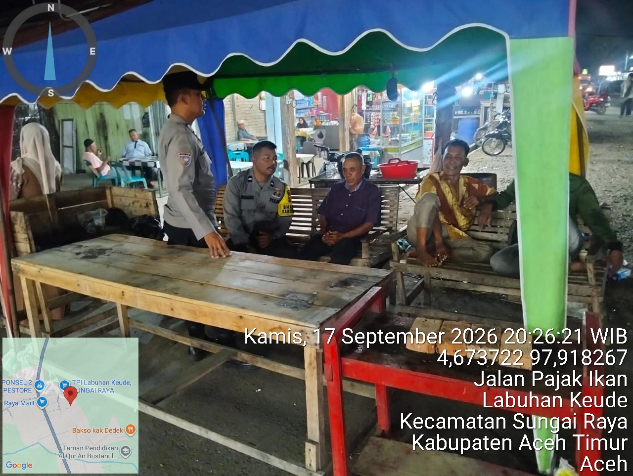 Polsek Sungai Raya Tingkatkan Patroli Harkamtibmas, Pantau Aktivitas Masyarakat