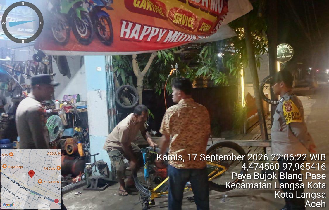 Polsek Langsa Perkuat Patroli, Cegah Premanisme Dan Gangguan Kamtibmas