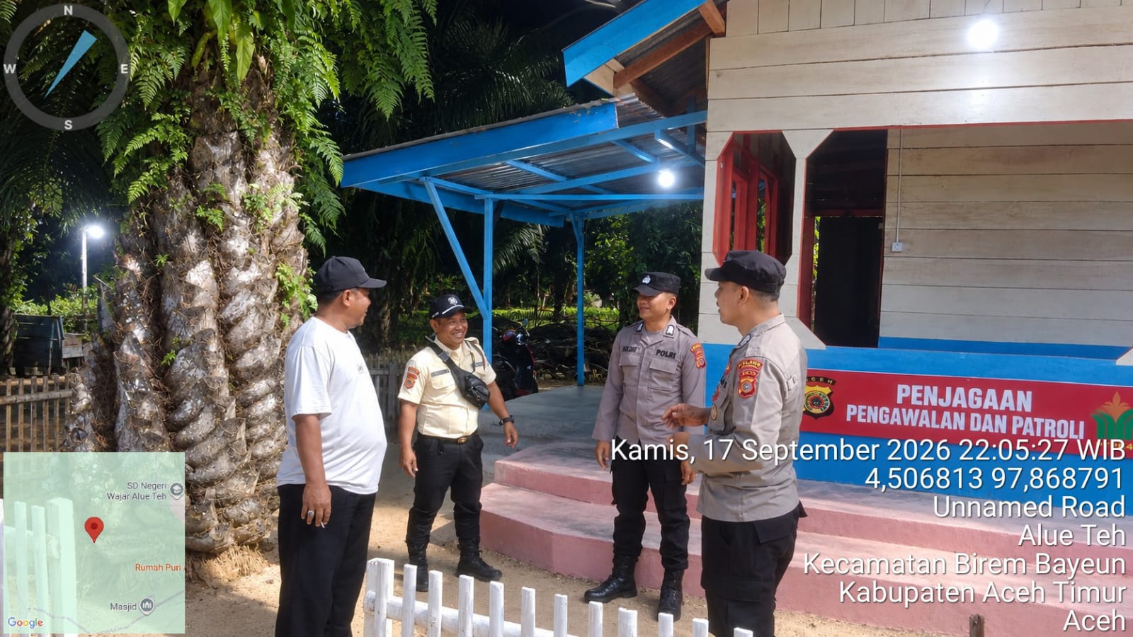 Polsek Birem Bayeun Gencarkan Patroli, Cegah Gangguan Kamtibmas Dan Pencurian TBS