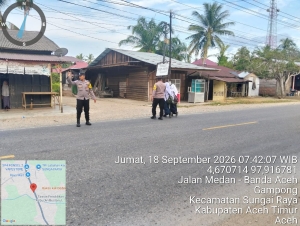 Polsek Sungai Raya Tingkatkan Pengaturan Lalu Lintas, Jaga Keamanan Di Lingkungan Sekolah