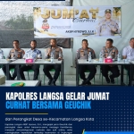 Kapolres Langsa Gelar Jumat Curhat, Warga Sampaikan Keluhan Balap Liar hingga Narkoba