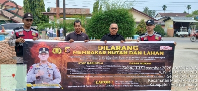 Polsek Manyak Payed Perkuat Patroli Karhutla, Pantau Wilayah Rawan Kebakaran