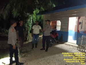 Polsek Birem Bayeun Gencarkan Patroli, Cegah Gangguan Kamtibmas Dan Pencurian TBS