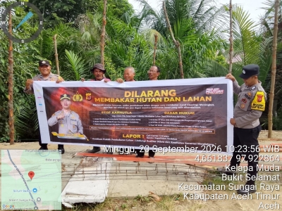 Polsek Sungai Raya Perkuat Patroli Karhutla, Cegah Kebakaran Hutan Dan Lahan