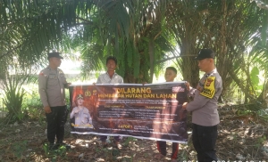 Polsek Langsa Barat Gencarkan Sosialisasi Karhutla, Ajak Warga Cegah Kebakaran Hutan Dan Lahan