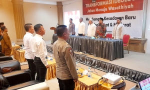 Sat Binmas Polres Langsa Hadiri Kegiatan Transformasi Ideologi Menuju Wasathiyah