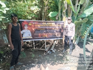 Polsek Rantau Selamat Tingkatkan Patroli Karhutla, Cegah Kebakaran Sejak Dini