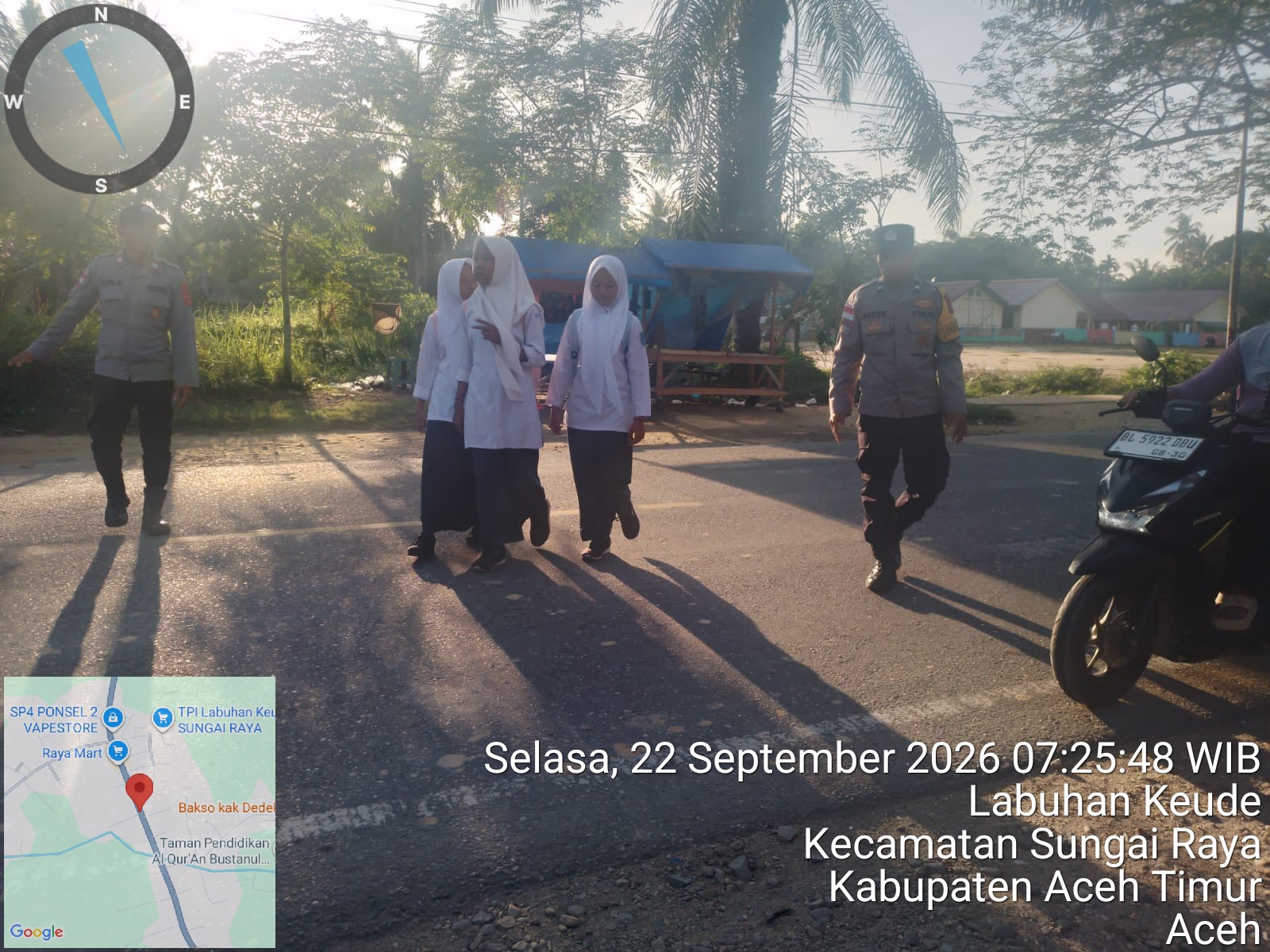 Polsek Sungai Raya Perkuat Pengaturan Lalu Lintas Di Sekitar Sekolah