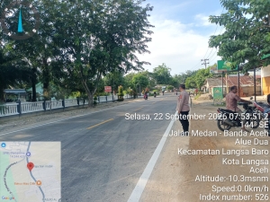 Polsek Langsa Barat Intensifkan Pengaturan Lalu Lintas, Wujudkan Kamseltibcarlantas