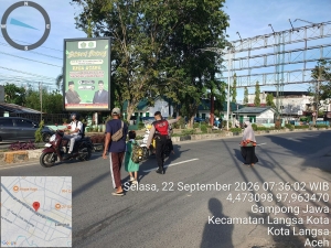 Sat Samapta Polres Langsa Perkuat Strong Point, Jaga Kelancaran Lalu Lintas Dan Kamtibmas