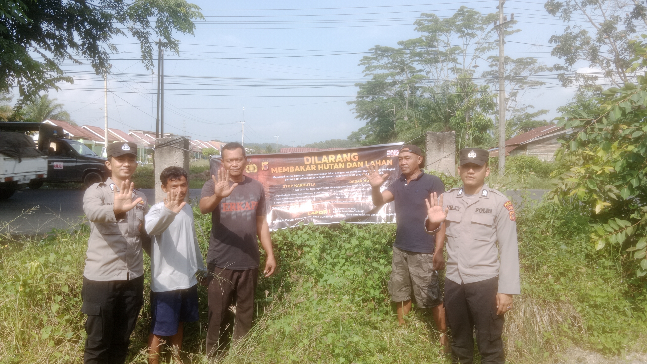 Polsek Birem Bayeun Sosialisasikan Bahaya Karhutla, Ajak Warga Jaga Kelestarian Lingkungan