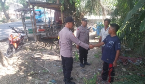 Polsek Langsa Barat Tingkatkan Patroli Harkamtibmas, Pantau Aktivitas Warga