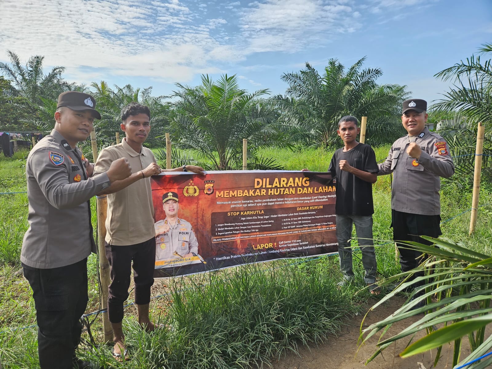 Polsek Birem Bayeun Sosialisasikan Bahaya Karhutla, Ajak Warga Jaga Kelestarian Lingkungan
