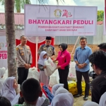 Polres Langsa Ikuti Peresmian Sumur Bor Dan Penyerahan Bantuan Sosial Bhayangkari