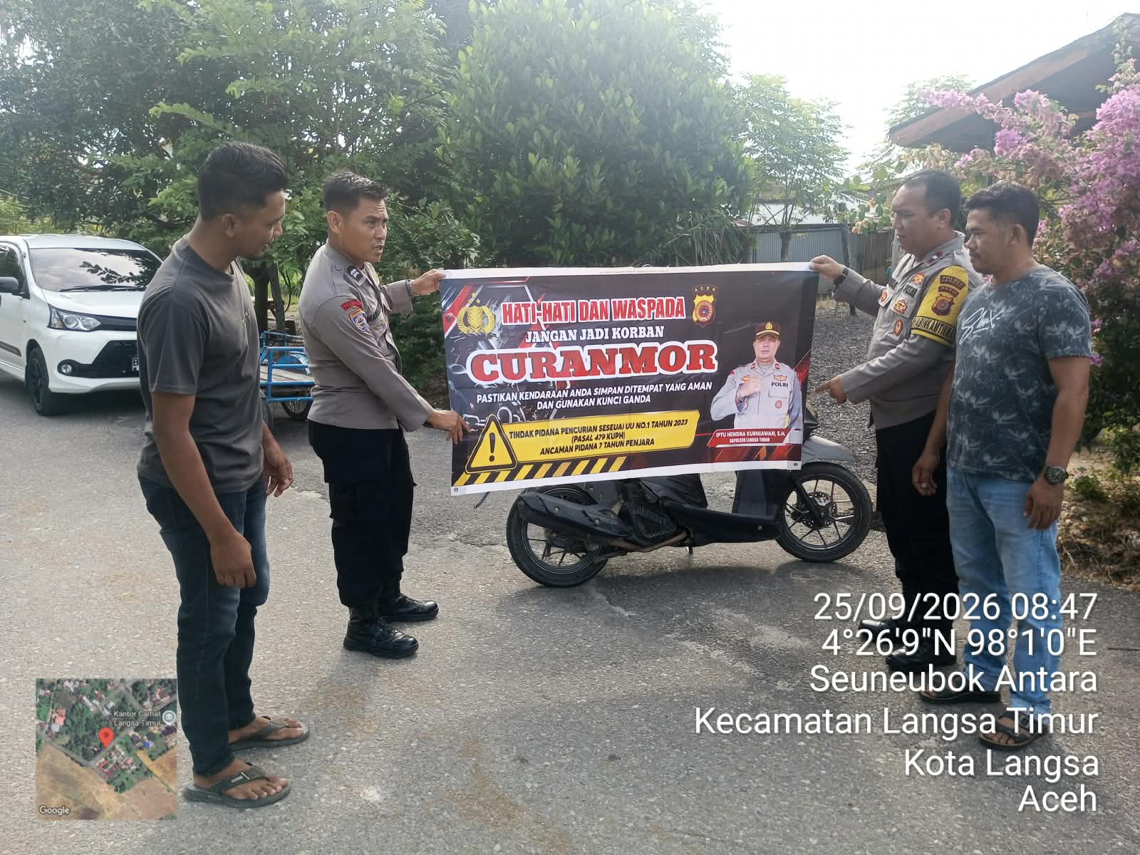 Polsek Langsa Timur Perkuat Patroli Dialogis, Cegah Curanmor Dan Gangguan Kamtibmas