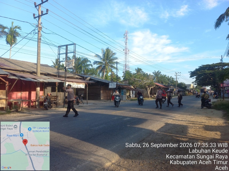 Polsek Sungai Raya Hadir Di Sekolah, Perkuat Pengaturan Lalu Lintas Dan Keselamatan Pelajar