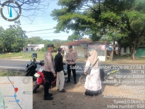 Polsek Langsa Barat Perkuat Patroli, Pantau Aktivitas Warga Dan Cegah Guantibmas