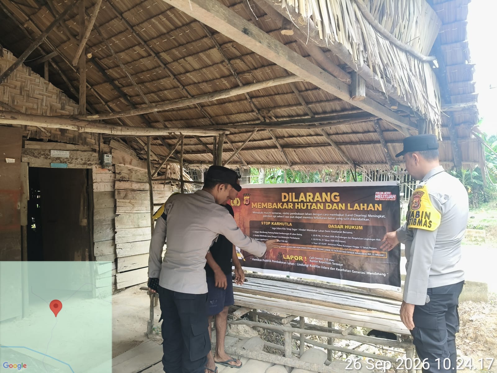 Polsek Rantau Selamat Perkuat Patroli Karhutla, Cegah Kebakaran Sejak Dini