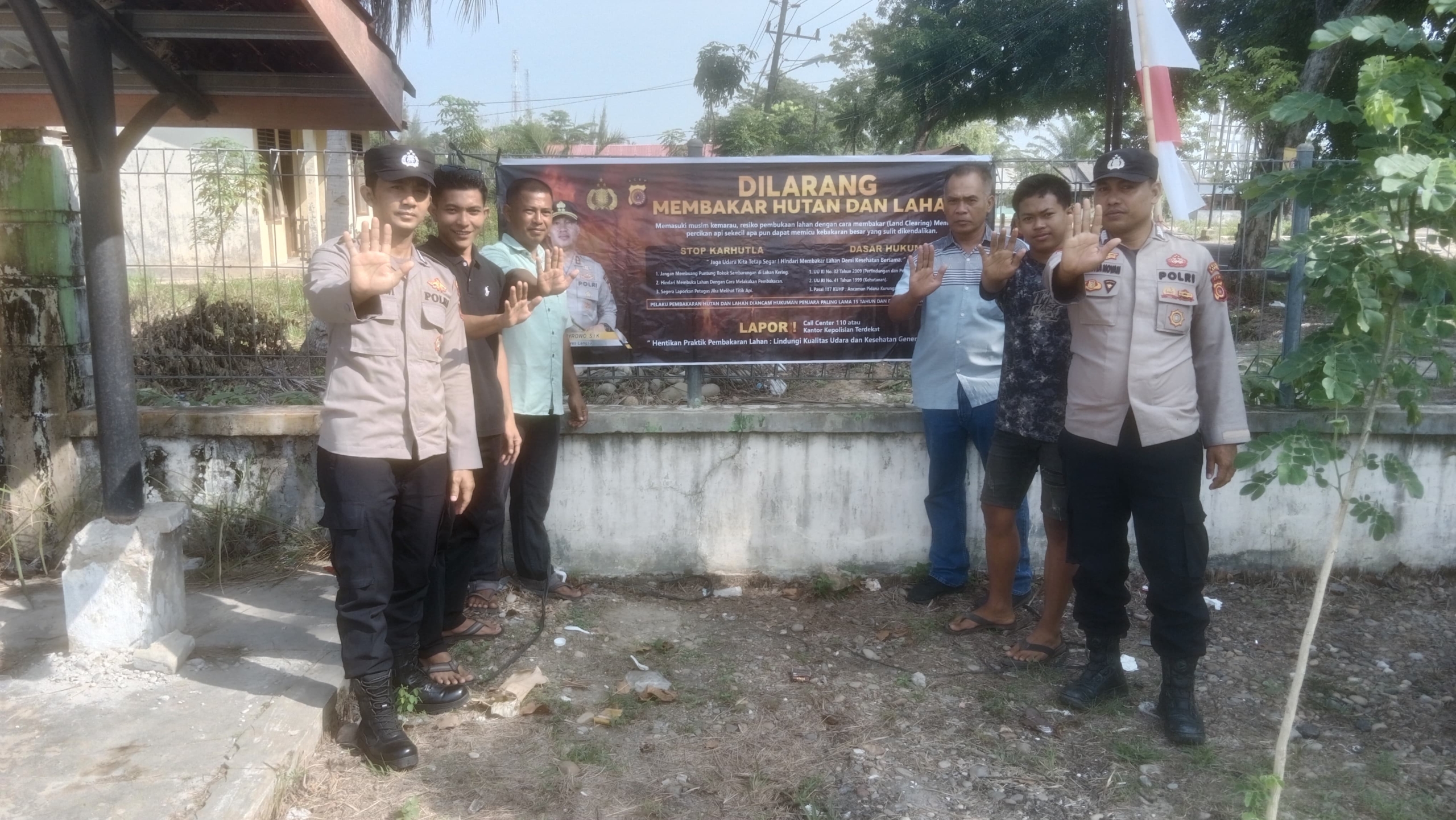 Polsek Birem Bayeun Sosialisasikan Bahaya Karhutla, Ajak Warga Jaga Kelestarian Lingkungan