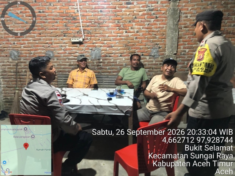 Polsek Sungai Raya Perkuat Patroli Malam, Pantau Aktivitas Warga Dan Cegah Guantibmas