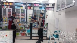 Polsek Manyak Payed Tingkatkan Patroli Malam, Jaga Kamtibmas Tetap Kondusif