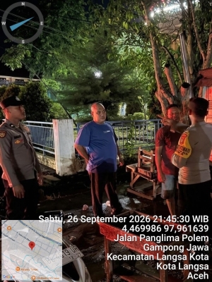 Polsek Langsa Intensifkan Patroli Malam, Cegah Premanisme Dan Gangguan Kamtibmas
