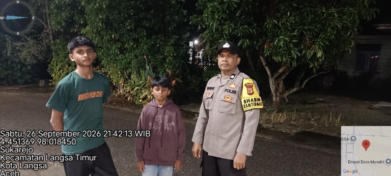 Polsek Langsa Timur Gencarkan Patroli Dialogis, Perkuat Keamanan Di Tengah Masyarakat