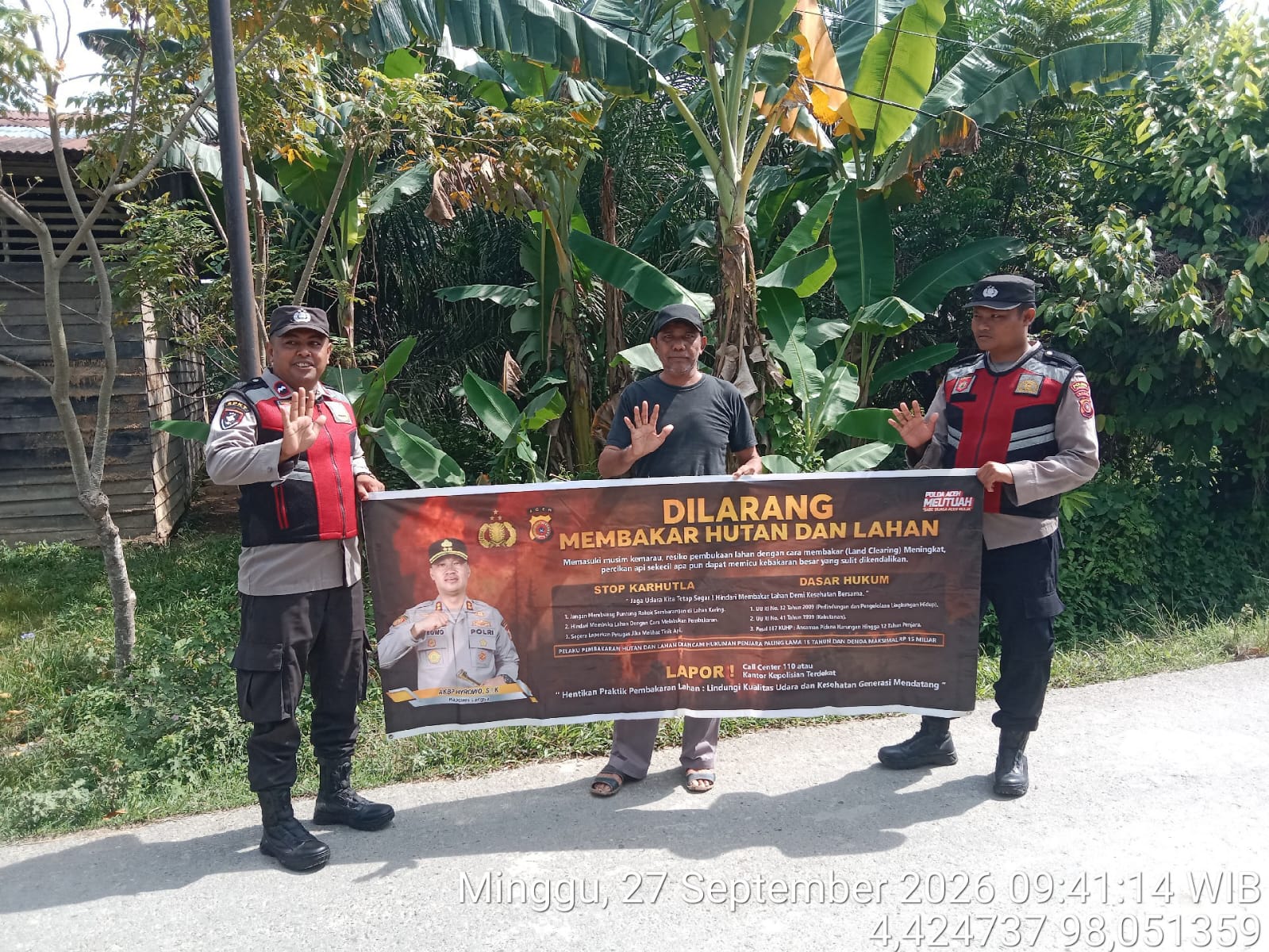Polsek Manyak Payed Gencarkan Patroli Karhutla, Cegah Kebakaran Sejak Dini