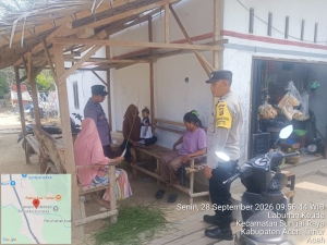Polsek Sungai Raya Tingkatkan Patroli Harkamtibmas, Pantau Aktivitas Masyarakat