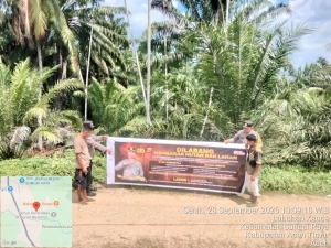 Polsek Sungai Raya Intensifkan Patroli Karhutla, Cegah Kebakaran Sejak Dini
