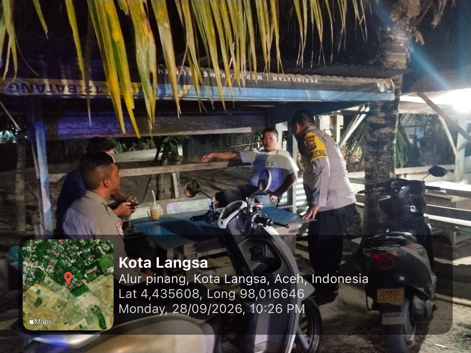 Polsek Langsa Timur Perkuat Patroli Dialogis, Ciptakan Rasa Aman Di Tengah Masyarakat