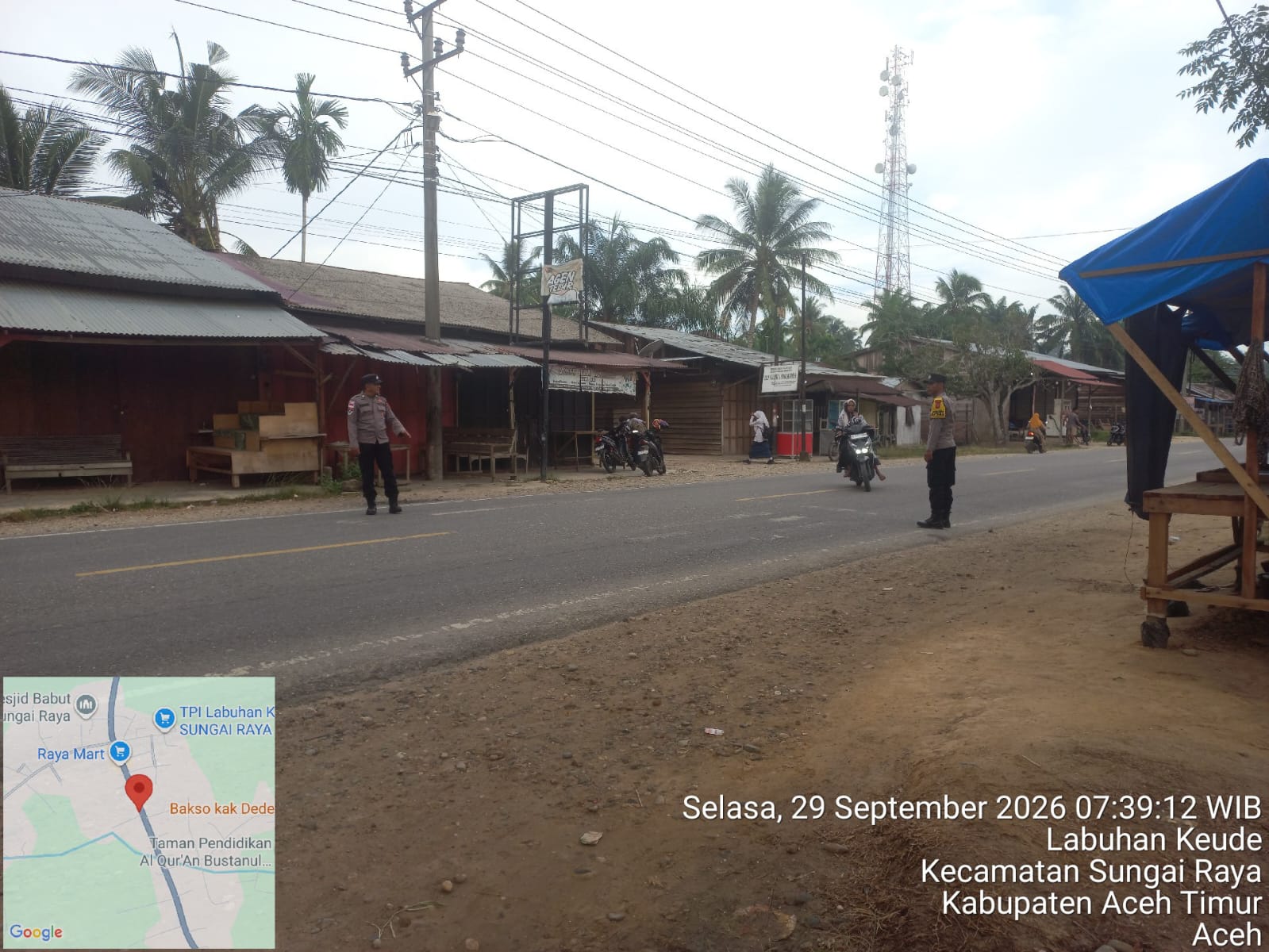 Polsek Sungai Raya Perkuat Pelayanan Pagi, Jaga Kamtibcarlantas Di Lingkungan Sekolah