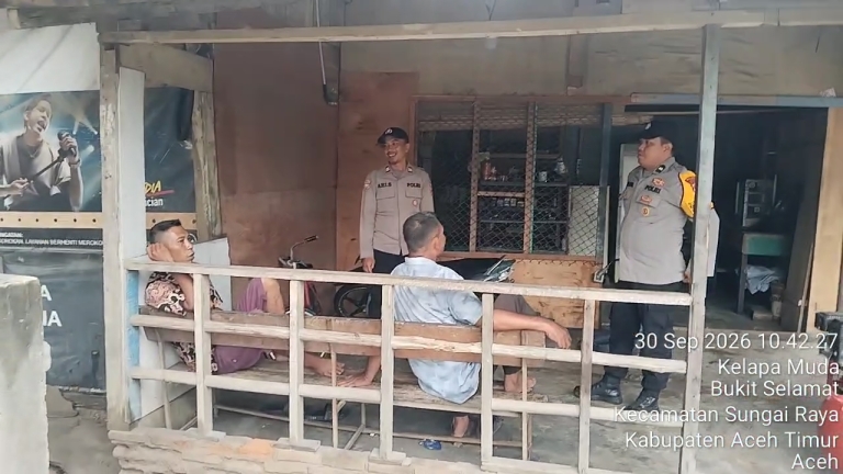 Polsek Sungai Raya Intensifkan Patroli Harkamtibmas, Pantau Aktivitas Masyarakat