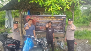 Polsek Birem Bayeun Gencarkan Sosialisasi Karhutla, Ajak Warga Cegah Kebakaran Hutan Dan Lahan
