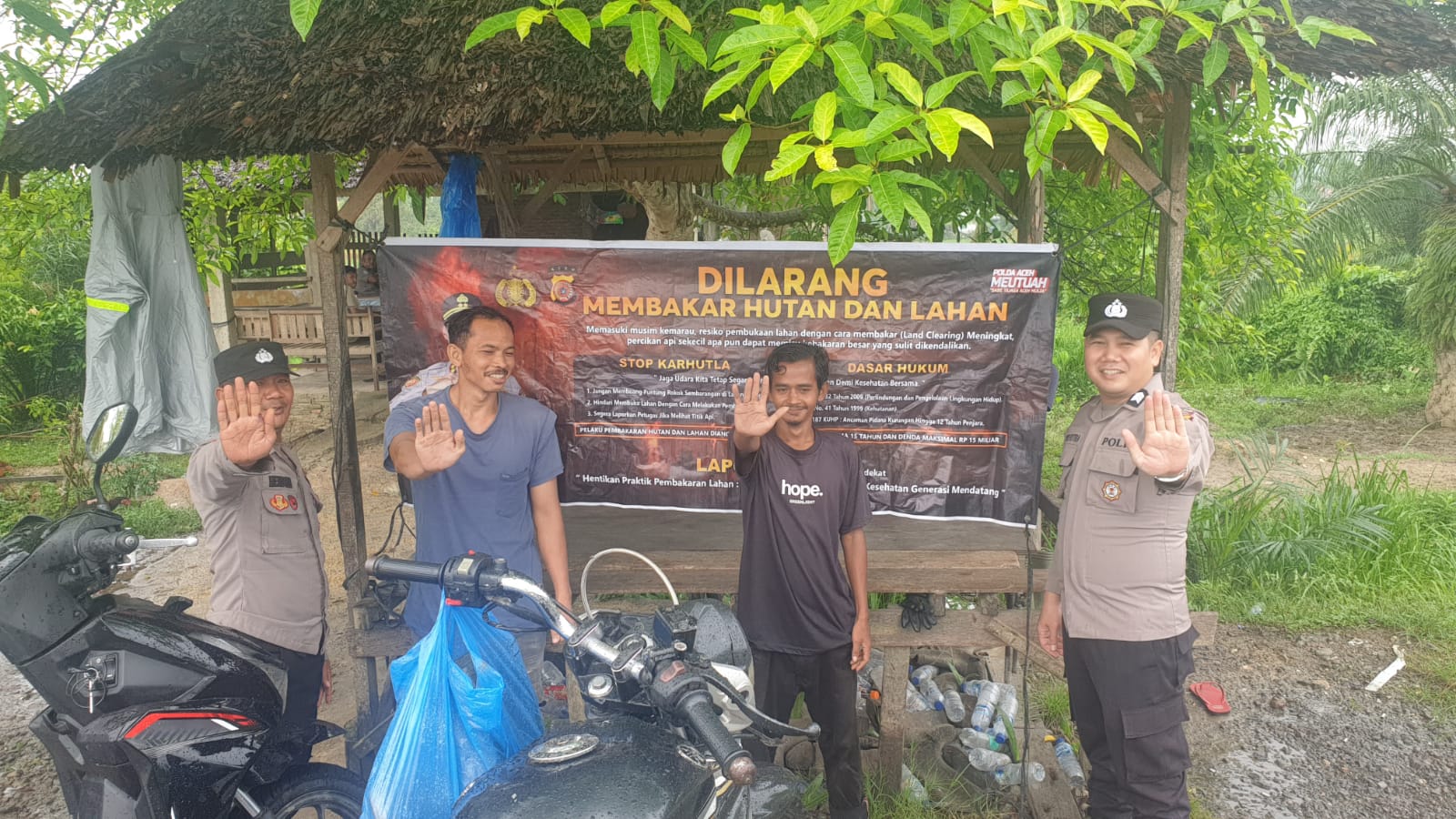 Polsek Birem Bayeun Gencarkan Sosialisasi Karhutla, Ajak Warga Cegah Kebakaran Hutan Dan Lahan