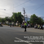 Satlantas Polres Langsa Perkuat Strong Point Pagi, Jaga Kelancaran Arus Lalu Lintas