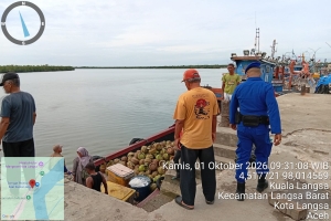 Satpolairud Polres Langsa Perkuat Pengawasan Aktivitas Nelayan, Utamakan Keselamatan Di Laut