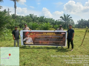 Polsek Sungai Raya Gencarkan Patroli Karhutla, Wujudkan Lingkungan Aman Dan Bebas Kebakaran