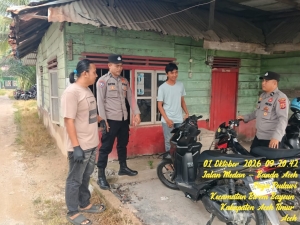 Polsek Birem Bayeun Tingkatkan Patroli Kamtibmas, Ciptakan Rasa Aman Bagi Masyarakat