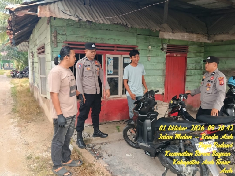 Polsek Birem Bayeun Tingkatkan Patroli Kamtibmas, Ciptakan Rasa Aman Bagi Masyarakat