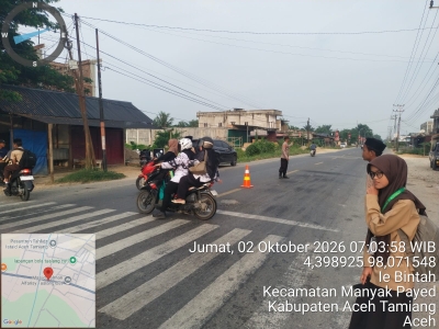 Polsek Manyak Payed Hadir Di Kawasan Sekolah, Perkuat Pelayanan Dan Kamtibcarlantas
