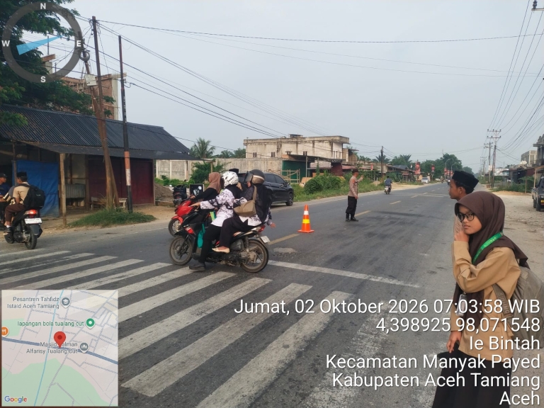 Polsek Manyak Payed Hadir Di Kawasan Sekolah, Perkuat Pelayanan Dan Kamtibcarlantas