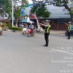 Satlantas Polres Langsa Perkuat Strong Point Pagi, Jaga Kelancaran Arus Lalu Lintas