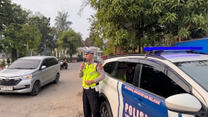 Satlantas Polres Langsa Gencarkan Edukasi Tertib Berlalu Lintas, Bangun Kesadaran Pengguna Jalan